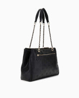 Guess Cresdia Status Satchel Omuz Çantası Black
