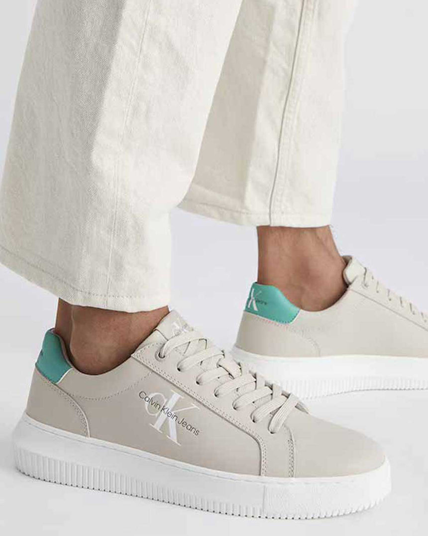 Calvin Klein Chunky Sole Erkek Sneaker Eggshell/ Bahama Green