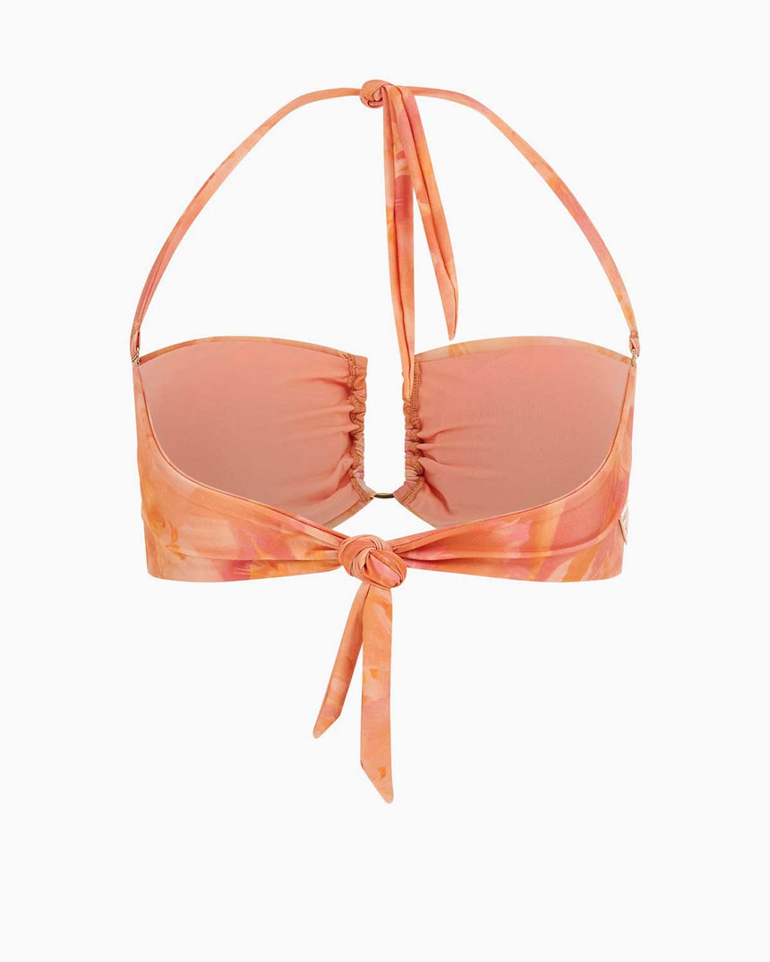 Guess Bandeau Bikini Üstü Shaded Flower Small