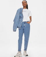 Calvin Klein Straight Bisiklet Yaka Tshirt Bright White