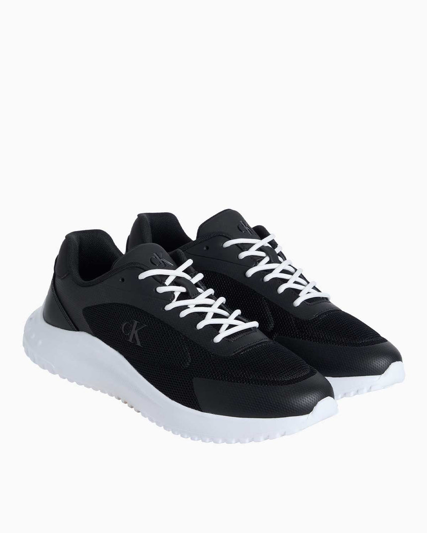 Calvin Klein Eva Runner Low Sneaker Ck Black/Bright White