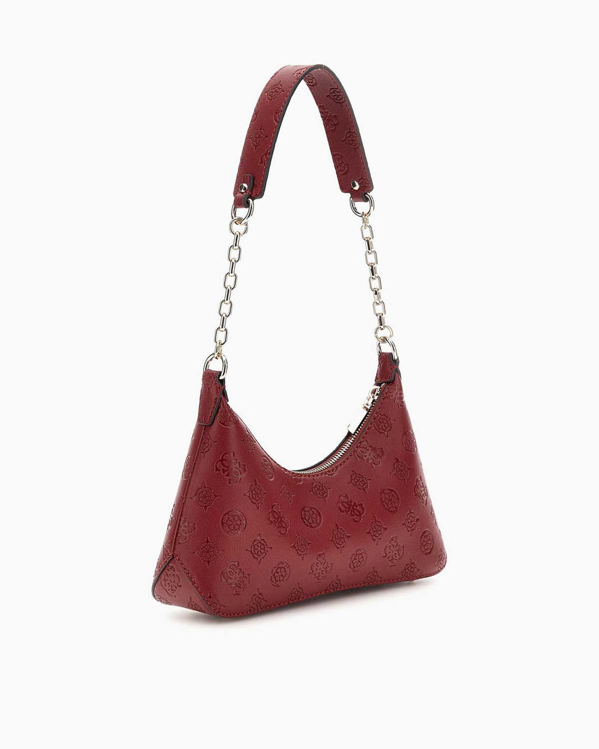 Guess Gerty Zincir Detaylı Omuz Çantası Claret
