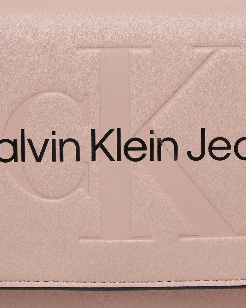 Calvin Klein Mono Flap Zincirli Çapraz Askılı Çanta Pink