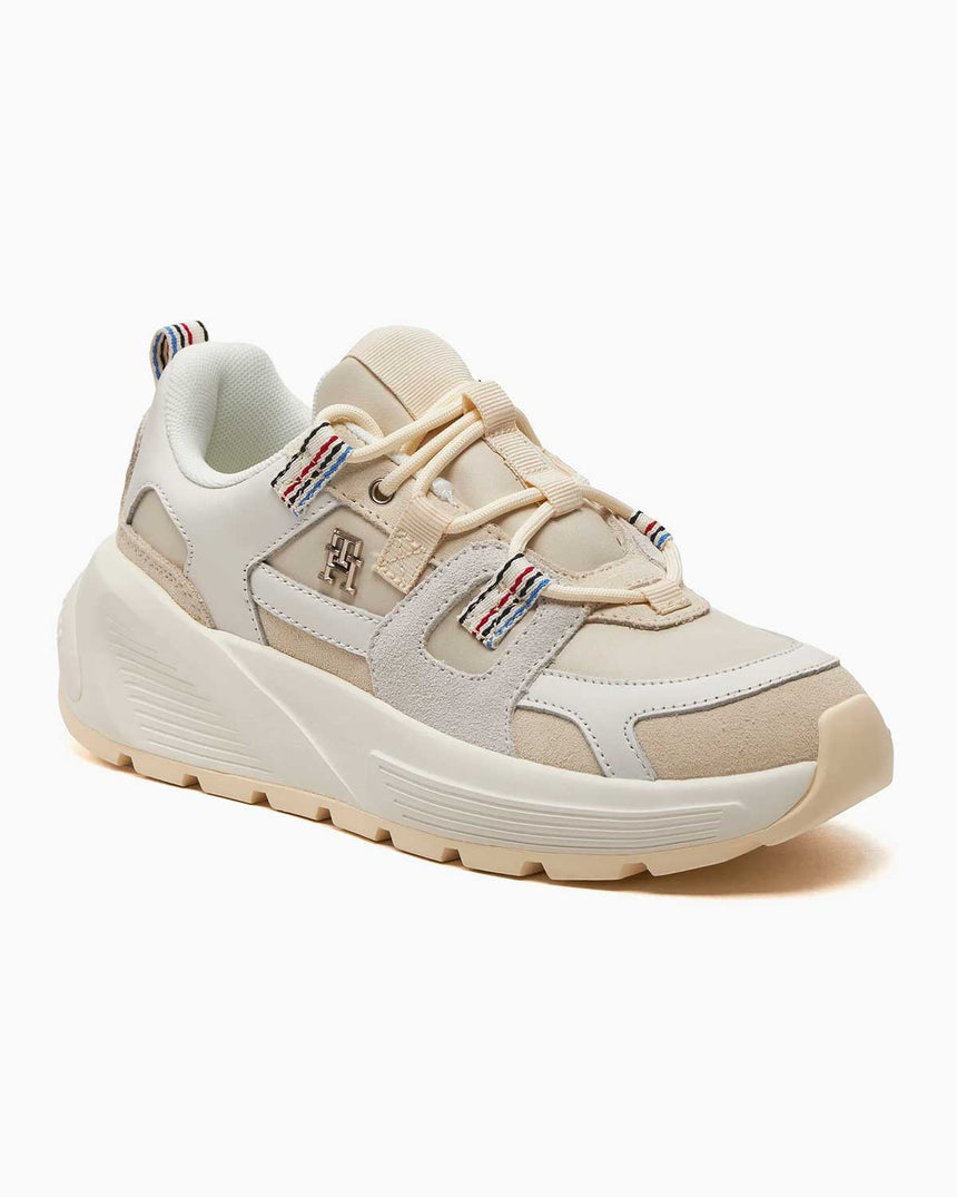 Tommy Hilfiger Fashion Chunky Runner Low Top Sneakers Calico