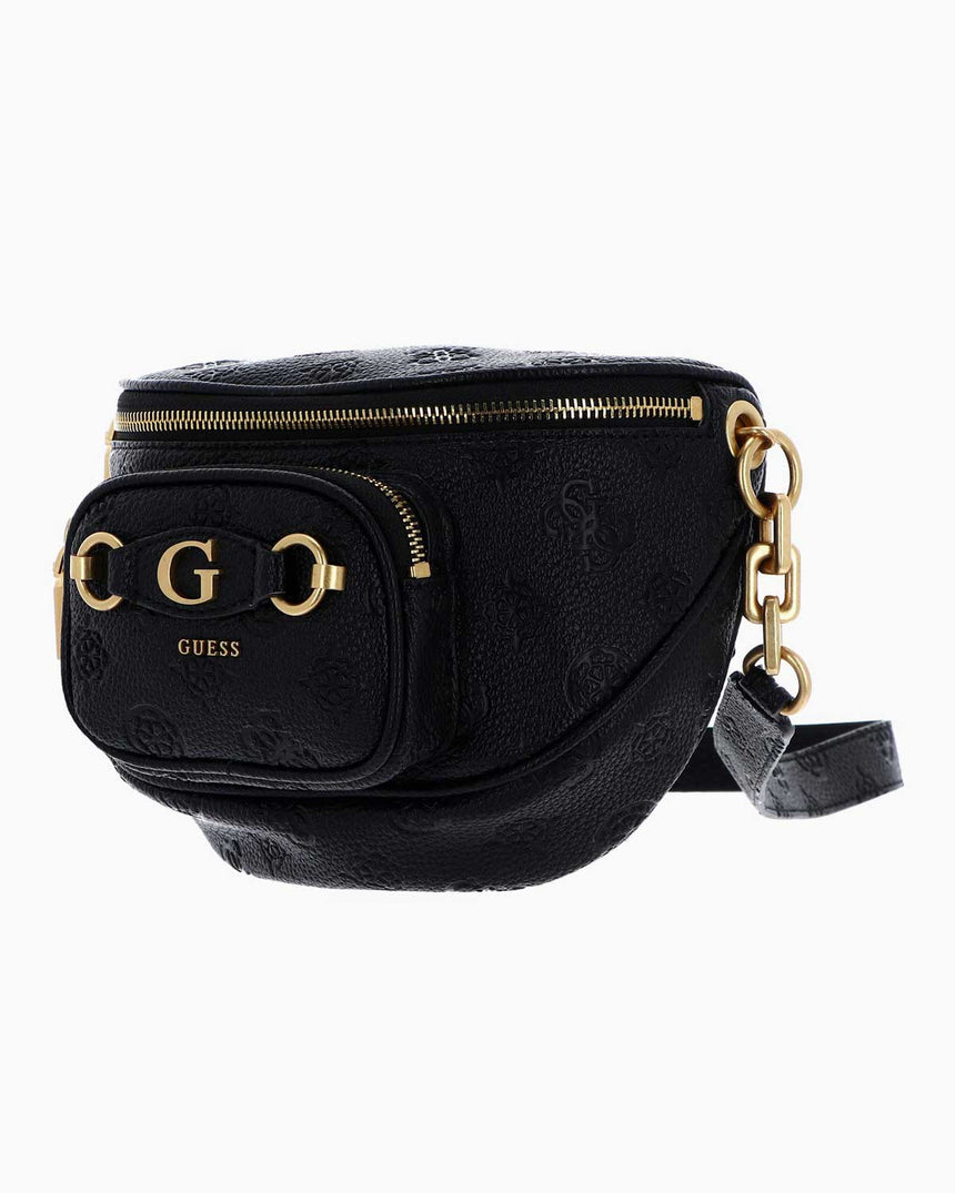 Guess Peony Kabartma Logolu Çapraz Askılı Çanta Black Logo