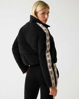 Guess New Jean Puffer Jack Kadın Aktif Mont Jet Black A996