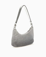 Guess Zalina Gümüş Taşlı Omuz Çantası Silver