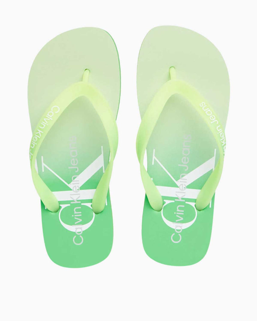 Calvin Klein Beach Sandal Gradient Kadın Terlik Classic Green/Sharp Green
