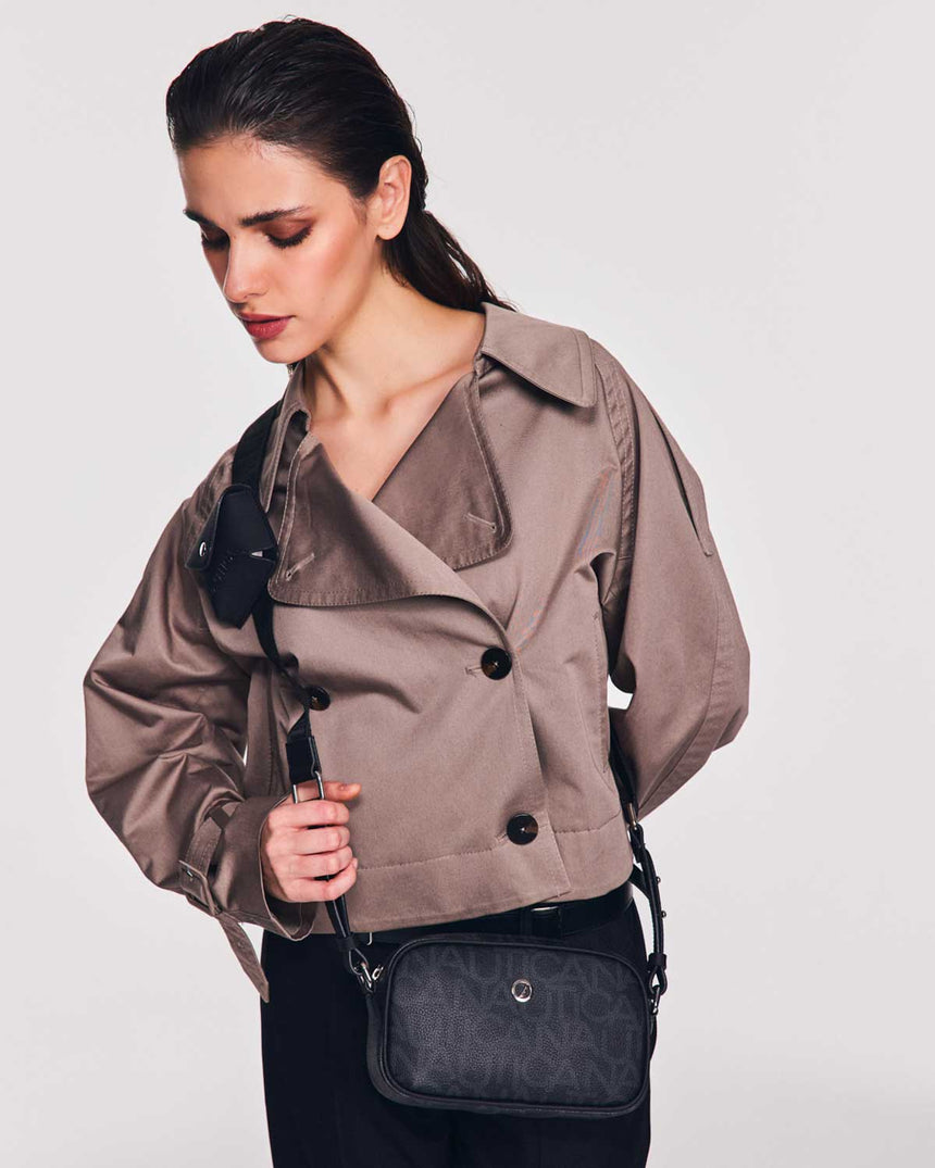 Nautica Mini Cüzdan Detaylı Çapraz Askılı Çanta Siyah