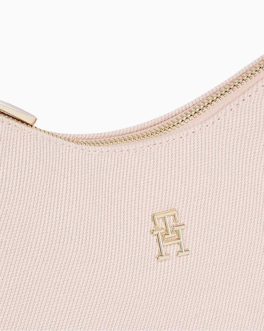 Tommy Hilfiger Poppy Canvas Shoulder Bag Pink