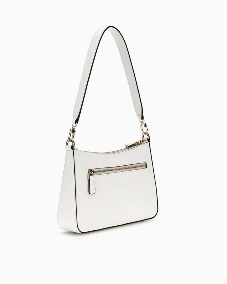 Guess Eco Jazlynn Logolu Omuz Çantası White