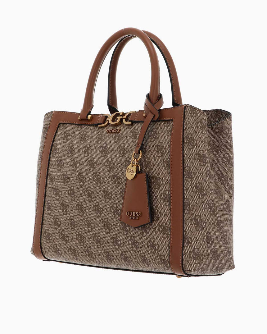 Guess Triple Logolu El Çantası Latte Logo