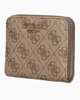 Guess Laurel Small Zip Around Cüzdan Latte Logo