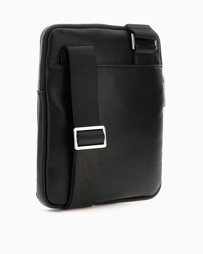 Guess Milano Logo Yazılı Çapraz Askılı Çanta Black