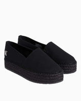 Calvin Klein Flatform Espadrilles Logolu Ayakkabı Triple Black