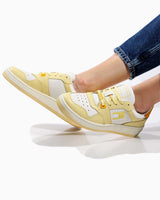 Tommy Hilfiger Retro Basket Tonal Logo Sneakers Lemon Zest
