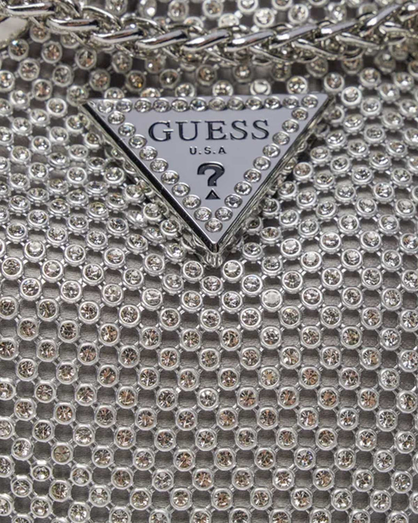 Guess Lua Pouch Taşlı Büzgülü Çanta