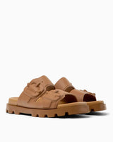 Camper Brutus Çift Bantlı Terlik Kahverengi