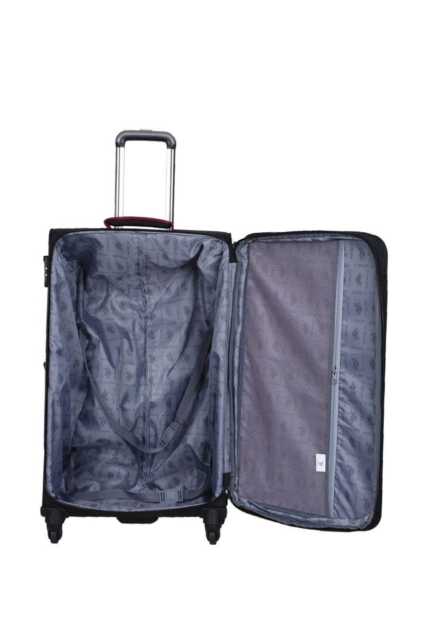 U.s Polo Assn. İki Ön Bölmeli Büyük Boy Valiz Siyah