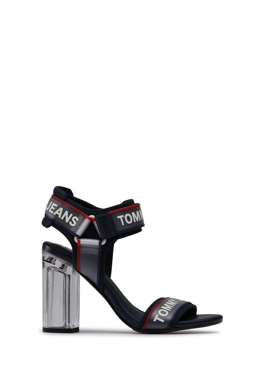 Tommy Hilfiger Pop Color Heeled Sandal Kadın Ayakkabı Twilight Navy