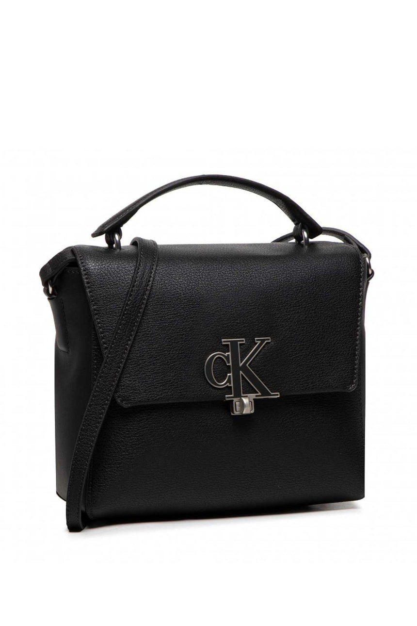 Calvin Klein Minimal Monogram Mini Top Handle Kadın Askılı Omuz Çantası Black