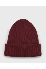 Tommy Hilfiger Knitted Hat Kadın Bere Deep Rouge