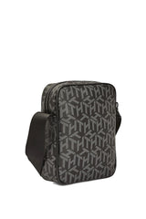 Tommy Hilfiger Coated Canvas Mini Reporter Çapraz Askılı Erkek Çantası Black