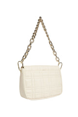 Calvin Klein Kapitone Dikişli Zincir Askılı Kadın Çapraz Omuz Çantası Sand