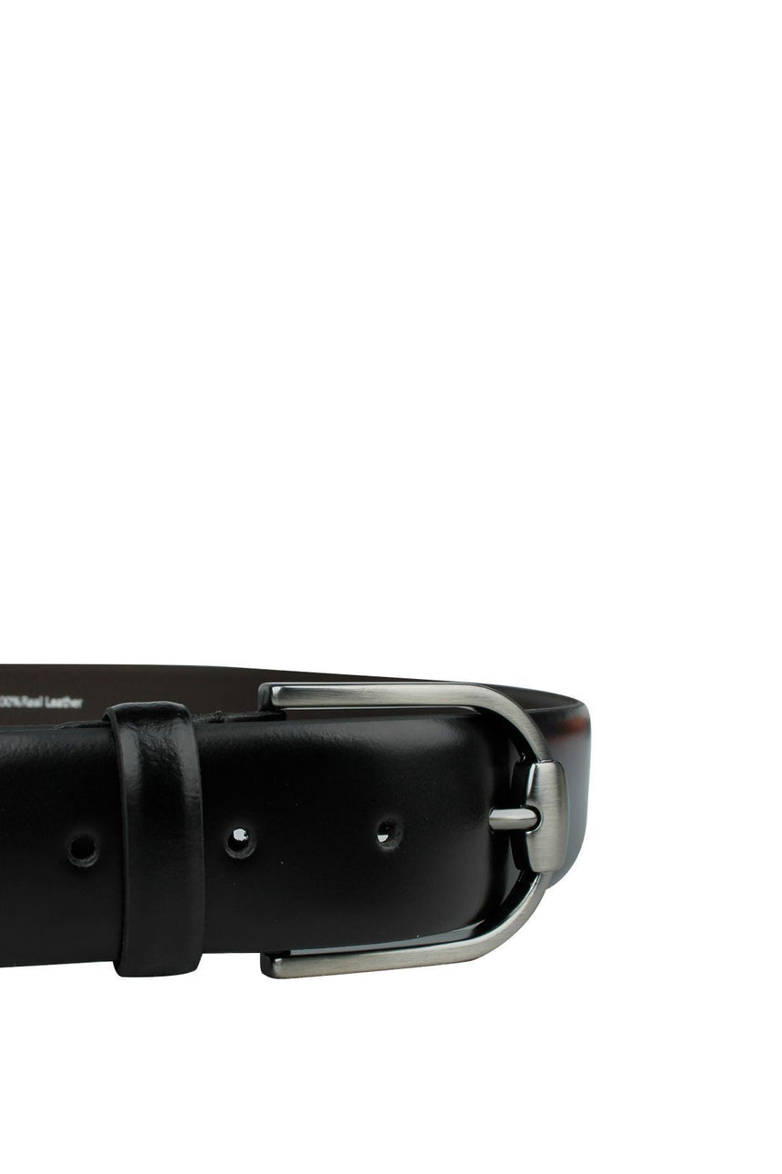 Axpe 4 Cm Deri Erkek Kemer Siyah