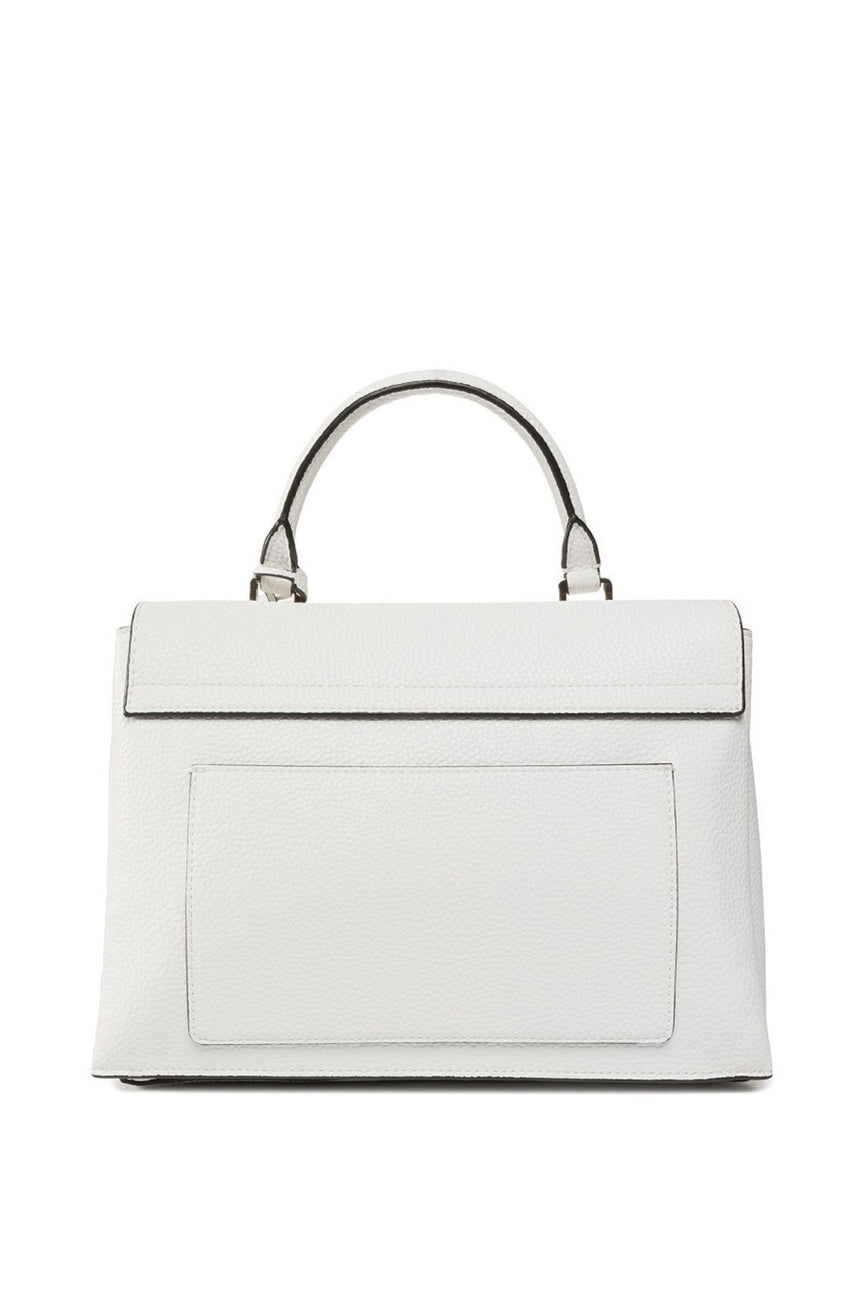 Calvin Klein Sided Top Handle Kadın El Çantası White