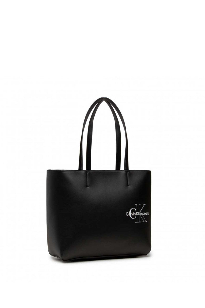 Calvin Klein Sculpted Shopper29 Two Tone Kadın Omuz Çantası Black