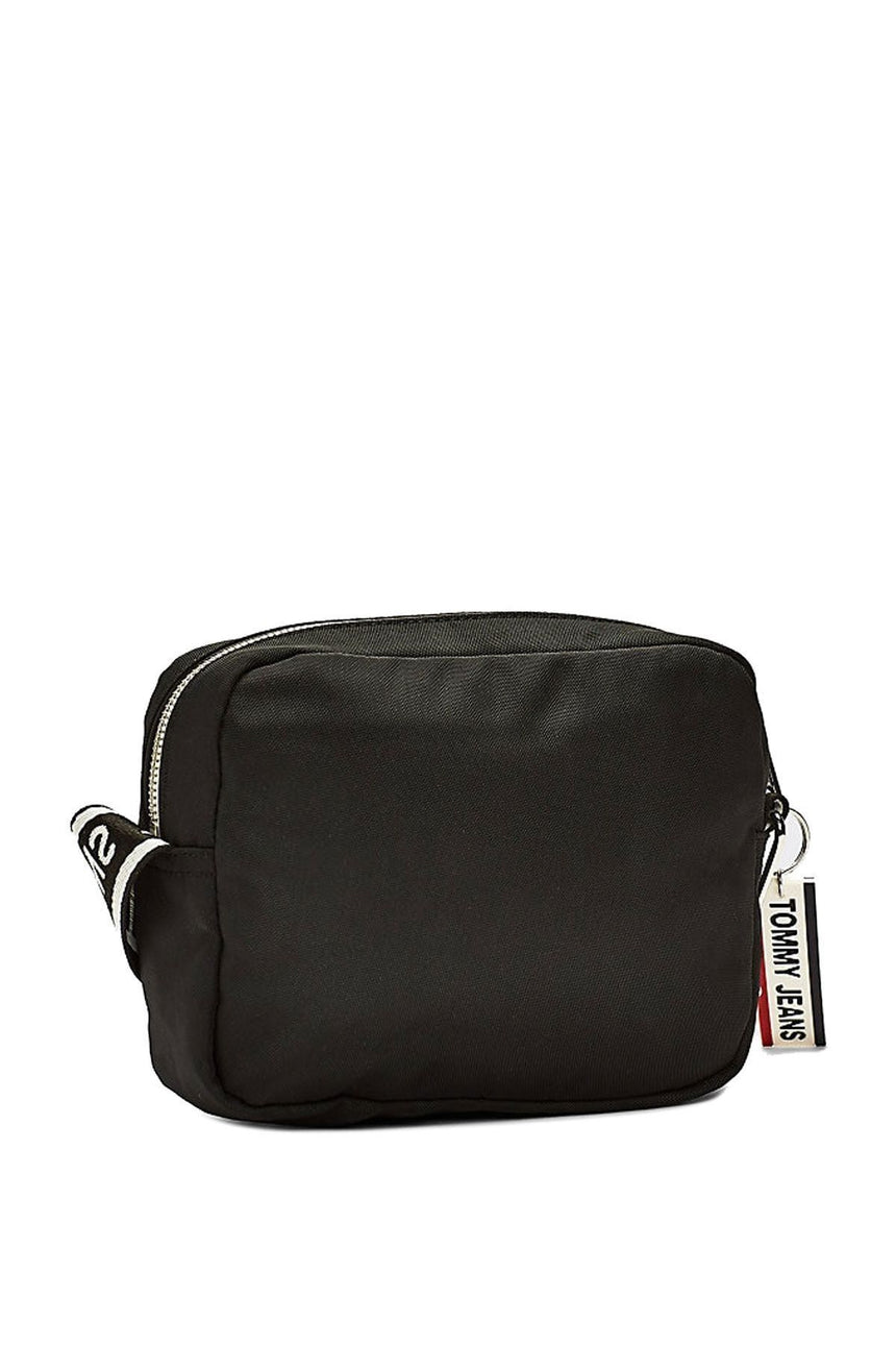 Tommy Hilfiger TJW Logo Tape Crossover NYL Çapraz Askılı Kadın Çantası Black
