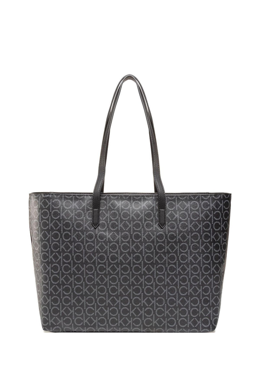 Calvin Klein Shopper Md Kadın Omuz Çantası Black Mono Mix