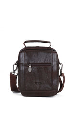 ÇÇS Kapaklı Tasarım Mini Çapraz Askılı Erkek Çantası Brown