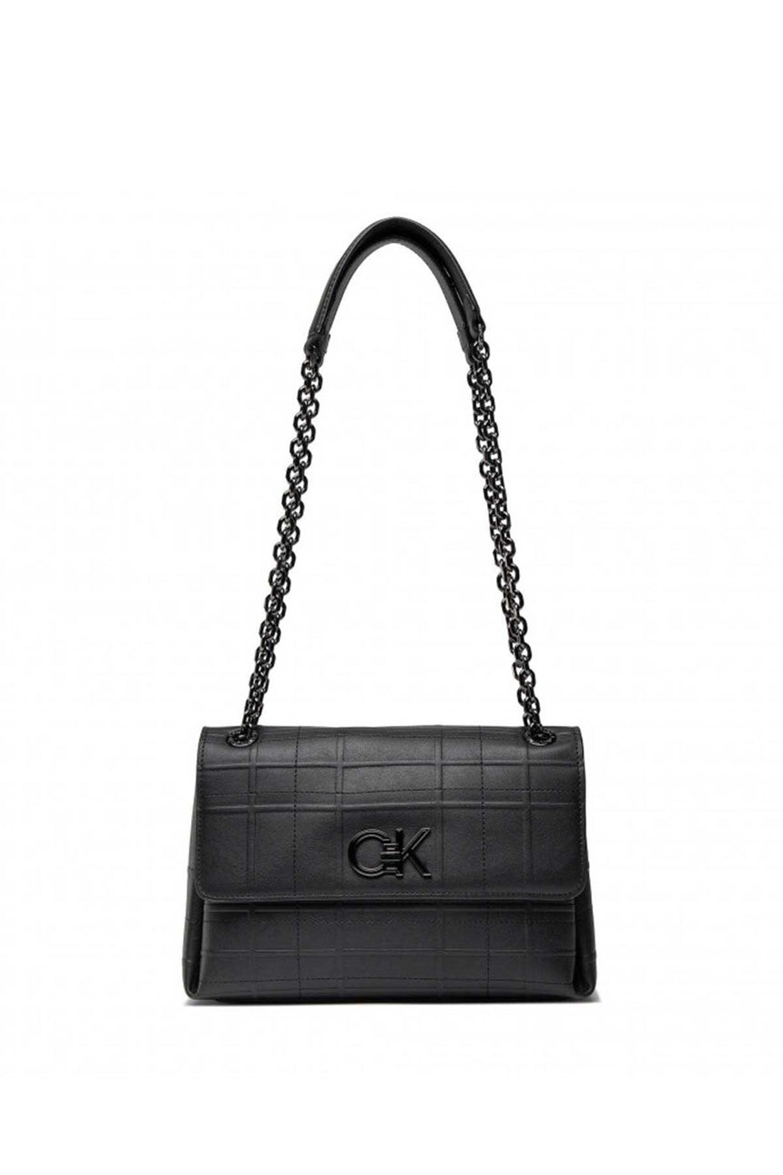 Calvin Klein Re-Lock Conv X Body Quilt Kadın Omuz Çantası CK Black