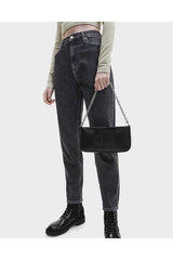 Calvin Klein Fermuarlı Zincir Askılı Kadın Omuz Çantası Black