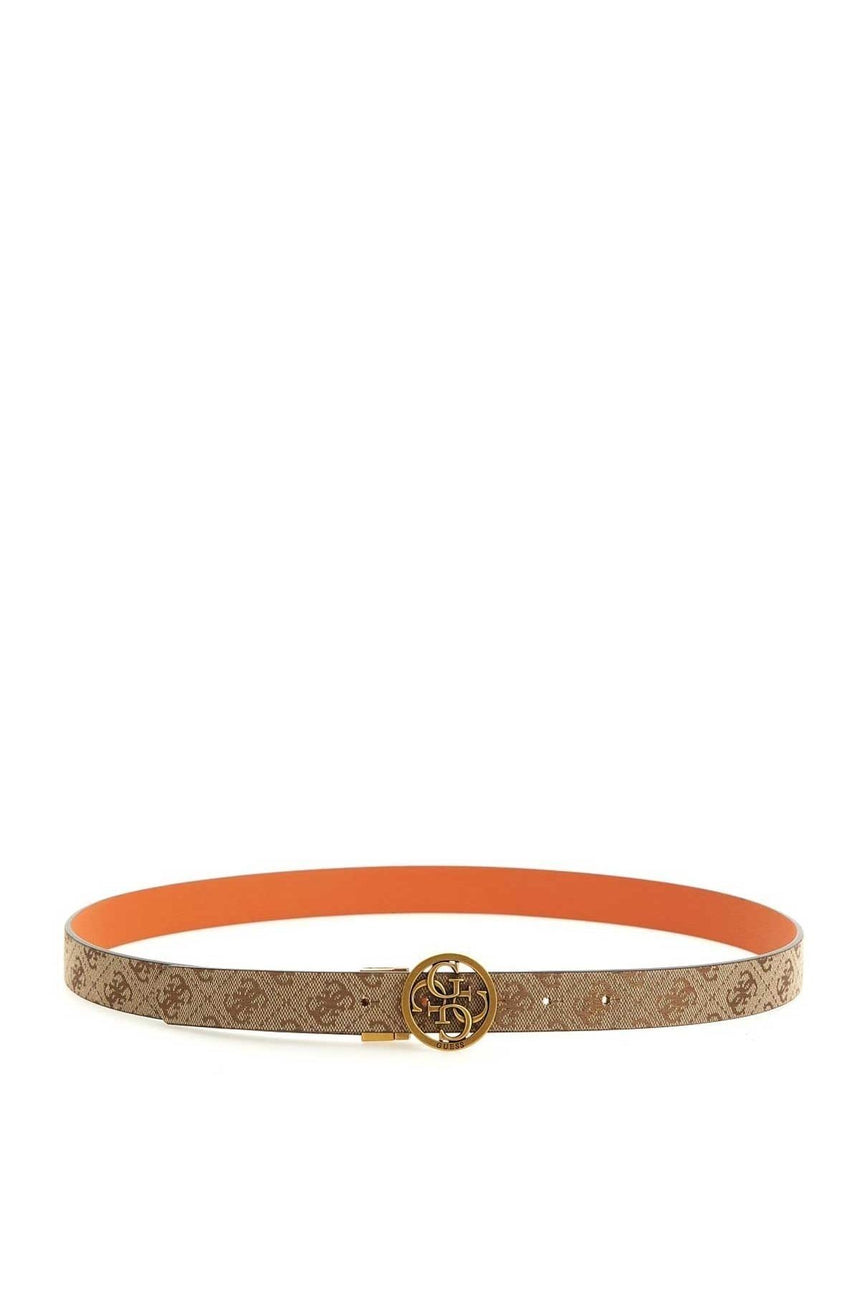 Guess Stephi Kadın Kemer Latte Logo / Orange