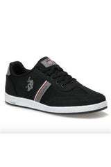 Us Polo Assn 3M Kares 3Fx Erkek Sneakers Siyah