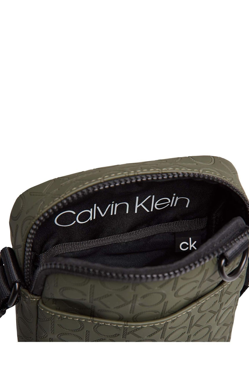 Calvin Klien Mono Blend Mini Reporter Çapraz Askılı Erkek Çantası Dark Olive