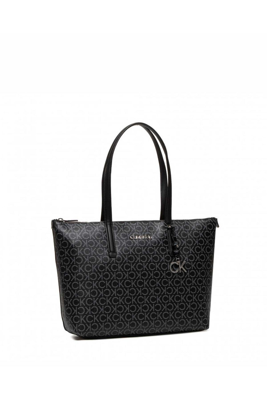 Calvin Klein Ck Must Shopper Md Mono Kadın Omuz Çantası Black Mono