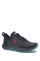 Us Polo Assn 3M Florin Wmn 3Fx Kadın Snekaers Siyah - Turkuaz - Kırmızı