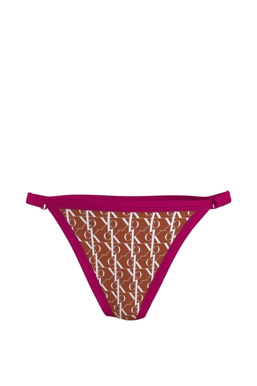 Calvin Klein CK Monogram Desenli Kadın Bikini Altı
