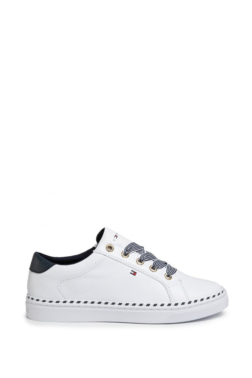 Tommy Hilfiger Nautical Lace Up Sneaker Kadın Ayakkabı White