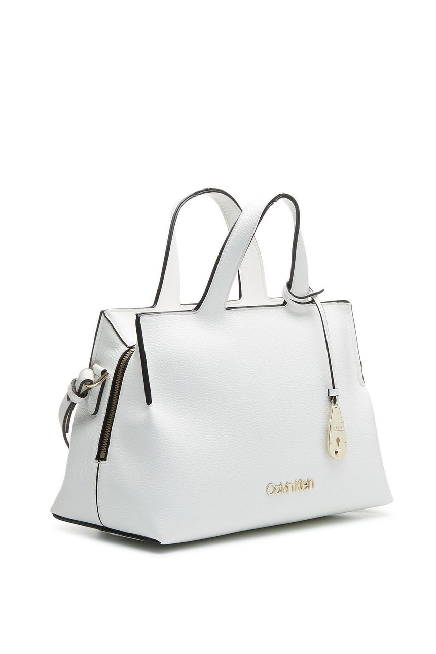 Calvin Klein Neat Tote Md Kadın El Çantası White