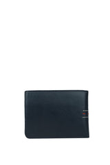 Axpe Dikiş Detaylı Deri Erkek Cüzdanı Lacivert