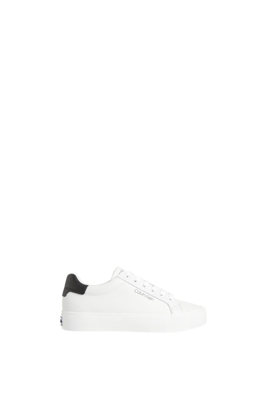 Calvin Klein Vulc Lace Up Lth Kadın Sneakers White - Black