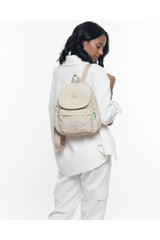 Benetton Kapaklı Mini Sırt Çantası Bej