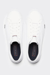 Tommy Hilfiger Corporate Leather Sneaker Erkek Sneakers White