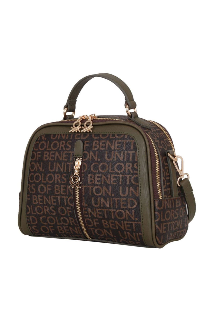 Benetton Klasik Small Çapraz Askılı Kadın Çantası Kahve- Haki