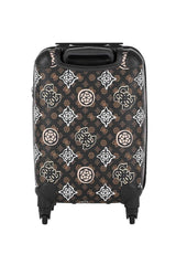 Guess House Party 18 In 4-Wheele Kabin Boy Valiz Brown Logo